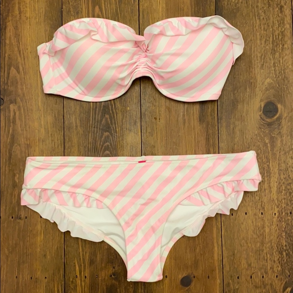 Victoria’s Secret Pink/white Bikini